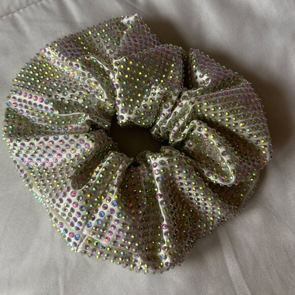 Stoney Clover Lane Rhinestone Jumbo Scrunchie Noir Sparkle Scrunchie | Stoney Clover Lane main image 4